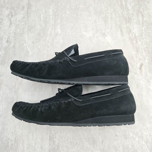 SAS Running Late-X Loafers Suede Black Preppy Slip On Comfort Moccasin Shoes 9.5 - Picture 6 of 10